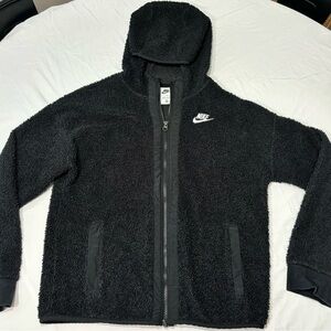 Nike Youth Large Sherpa Jacket|Nike Youth Large Jacket| Hooded Nike Youth Jacket